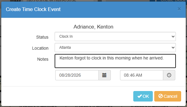 Completing Time Clock Event Screen.png